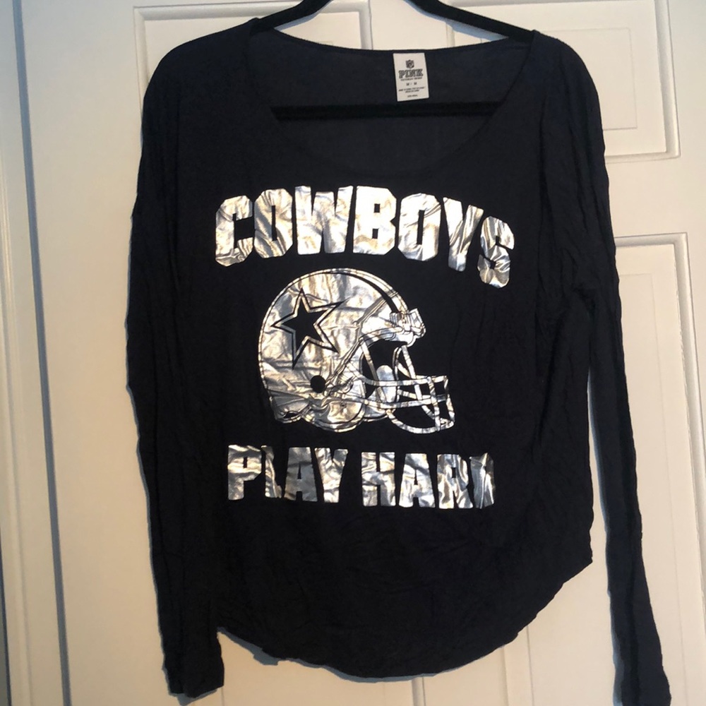 Dallas Cowboys PINK long sleeve shirt worn once!